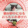 猫が夢中になるおもちゃの選び方top